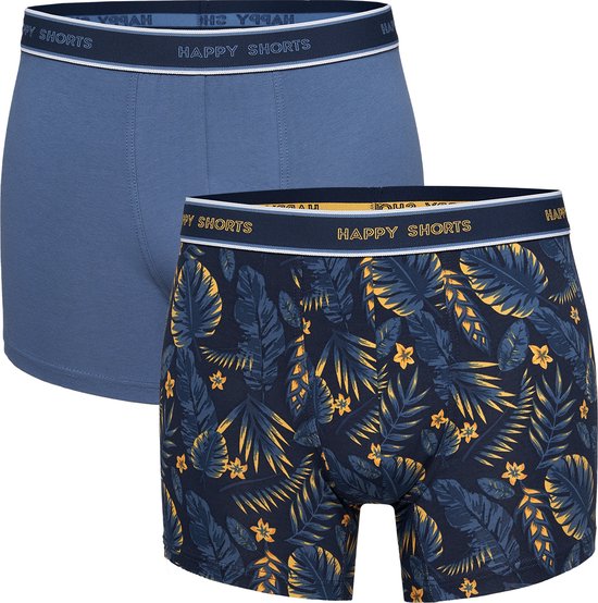 Happy Shorts 2-Pack Boxershorts Heren Met Hawaii Print - Maat L