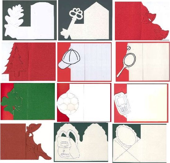 A6 Passe-partout kaarten Rond 10,5x14,8cm met envelop 10 stuks Okerbruin De Mobiele