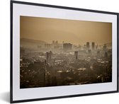 Fotolijst incl. Poster - Skyline boven de stad Sarajevo Bosnië en Herzegovina - 40x30 cm - Posterlijst