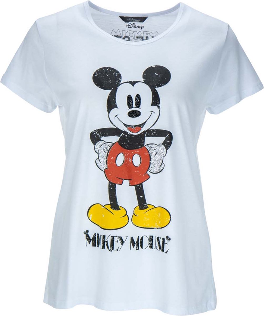 Princess goes Hollywood • wit t-shirt Mickey Mouse • maat 36