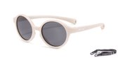 Maesy - lunettes de soleil bébé Noah - 0-2 ans - flexibles pliables - élastique réglable - protection UV400 polarisée - garçons et filles - lunettes de soleil bébé ovales - beige écru