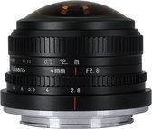 7artisans - Cameralens - 4mm F2.8 voor M43-vatting (Panasonic/Olympus), zwart