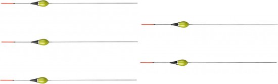 Mikado - Dobbers - 5 stuks - 1 gram - Groen - 28cm