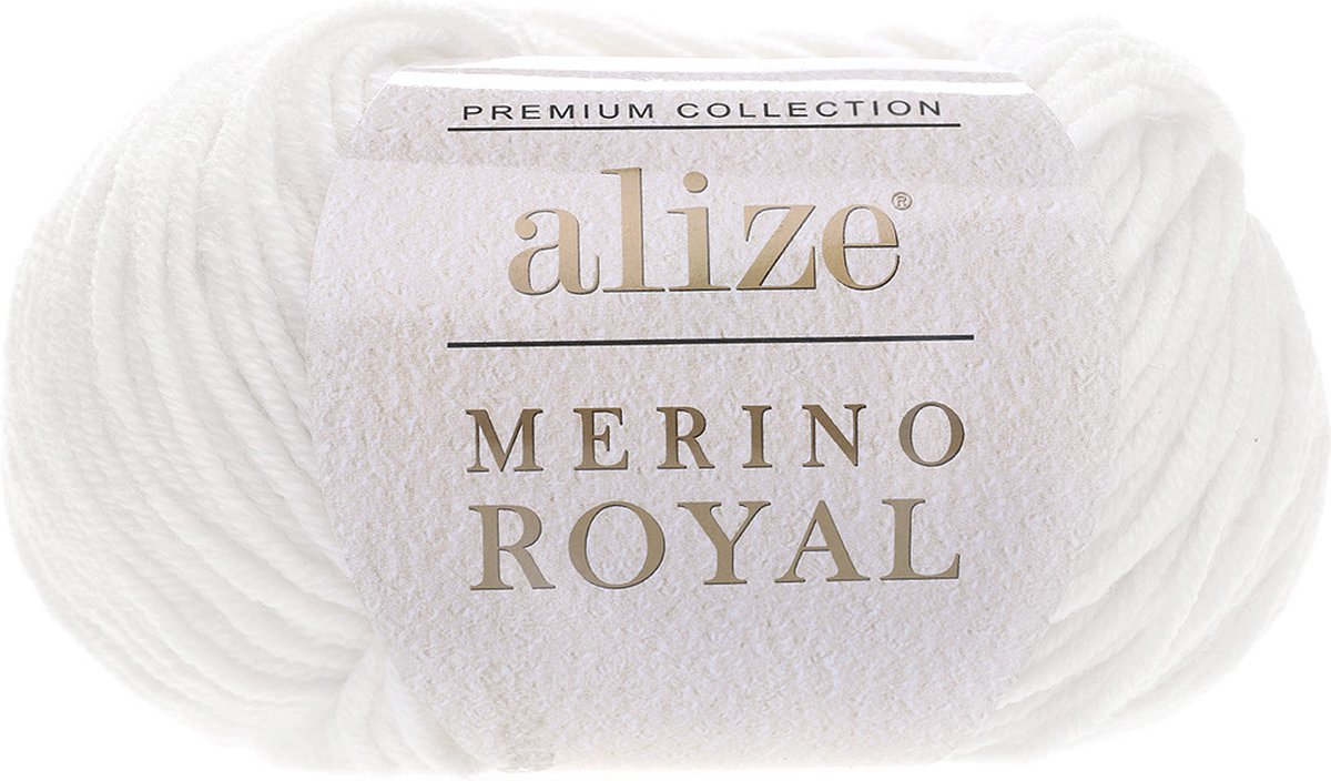 Alize Merino Royal White 55 Pakket 5 x 50 Gram