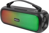 Streetz Bluetooth Boombox met multicolor LED verlichting - 30W - waterbestendig - Bluetooth, AUX, USB-A Playback - Zwart