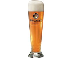 Foto: Paulaner hefe weiss weizen bierglas 6x50cl bokaal doos bier glas glazen bierglazen weissbier