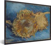 Fotolijst incl. Poster - Zonnebloemen - Vincent van Gogh - 40x30 cm - Posterlijst