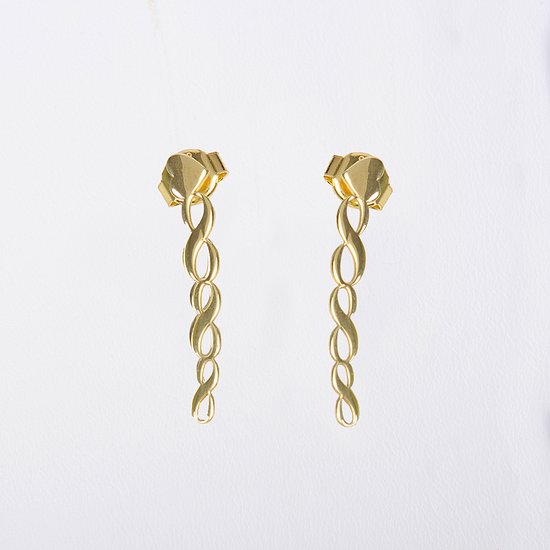 MeYuKu - Bijoux- Boucles d'oreilles en or 14 carats - Infini