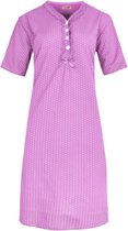 Dames nachthemd korte mouw met stippen 6500 L roze