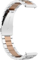 Band Geschikt voor Huawei Watch GT Runner/Watch GT 3 46mm gemaast staal Rose goud