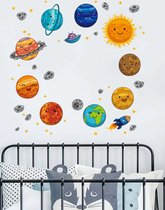 Muurstickers planeten - Kinderkamer stickers - kinderkamer decoratie