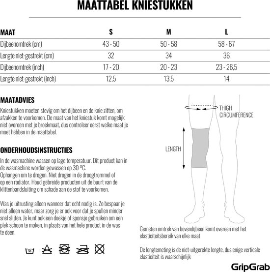GripGrab - Classic Thermal Knee Warmers Lente Herfst Fiets Kniestukken Kniewarmers - Zwart - Unisex - Maat M - GripGrab