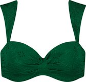 Beachlife Green Embroidery Dames Bikinitopje - Maat C36