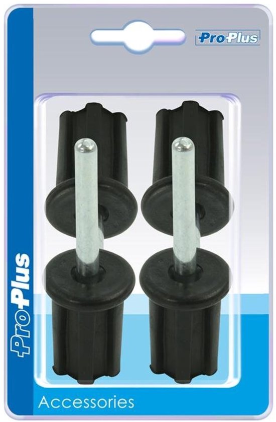 ProPlus Tentstokdop met pin - Ø 22 mm - 4 stuks - zwart/zilver van ProPlus — afbeelding 4