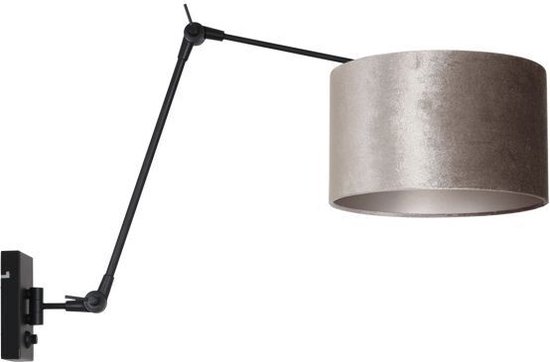 Steinhauer wandlamp Prestige chic - zwart - - 8122ZW