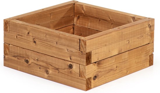 Foto: Witbosch plantenbak 57 x 57 x 25 cm modulair design thermowood