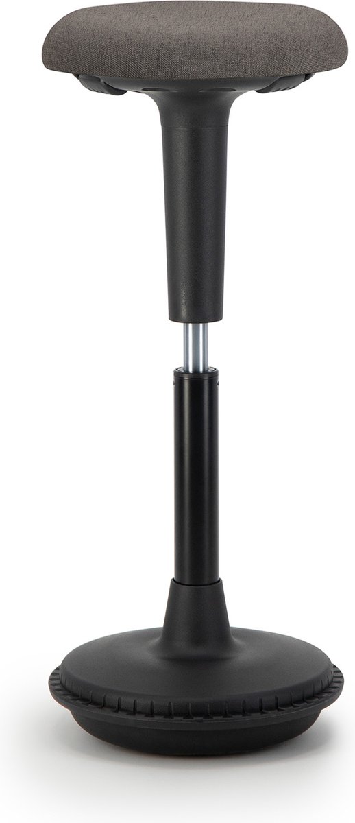 Ergonomische zit-sta kruk / wiebelkruk Base - Zwart | Leen Bakker Ergonomische zit-sta kruk / wiebelkruk Base - Zwart | Leen Bakker