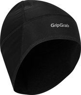 GripGrab - Thermo Windproof Winter Fiets Helmmuts Wielersport Skull Cap met Winddichte Voorzijde - Zwart - Unisex - Maat L
