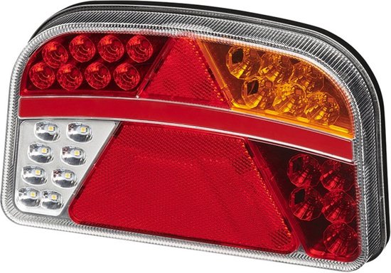 Achterlichtset voor trailer, trailerverlichting 13 polig, 12V achterlicht trailer met 6 functies, 5,5m kabel, E11 gecertificeerd