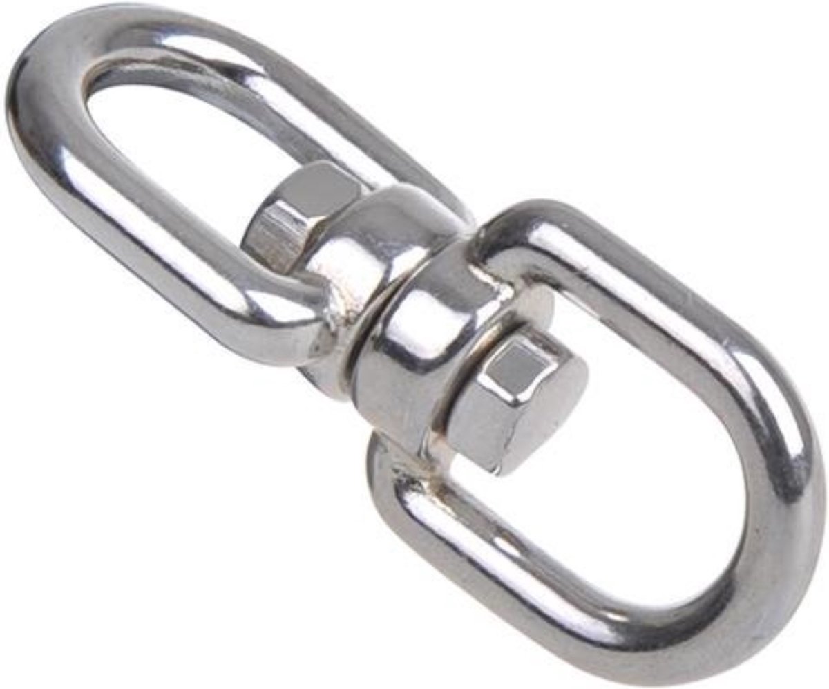 Seilflechter Wartelsluiting - 6 mm - A4 RVS AISI 316 - Oog/Oog - 1350 daN
