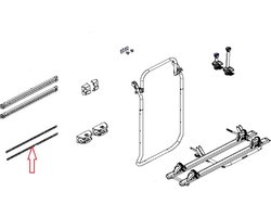 Thule Elite VAN XT/VeloTrack Cover Strip Ribbed 75cm 2st.