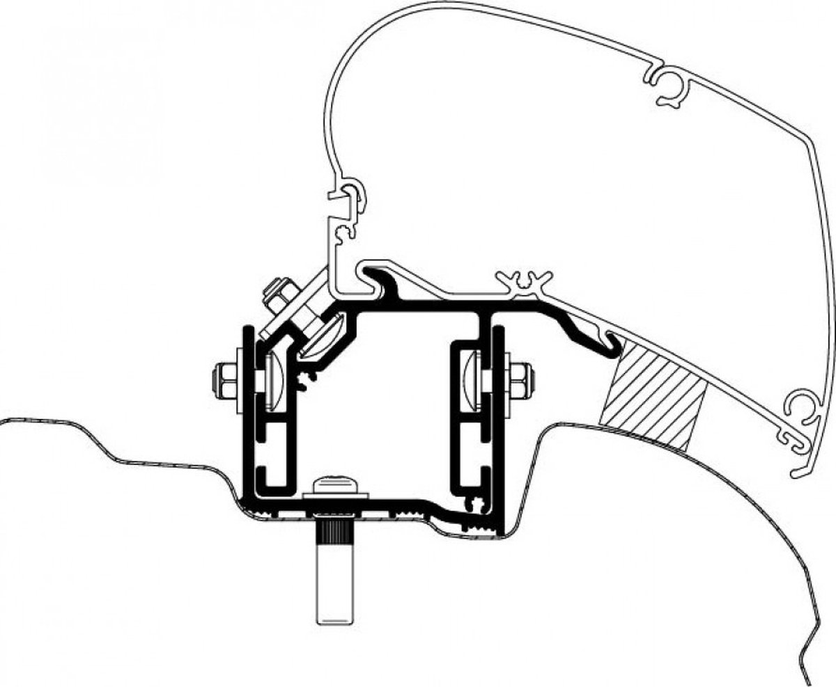 Thule VW Crafter/MAN TGE Adapter 2017 (LHD)
