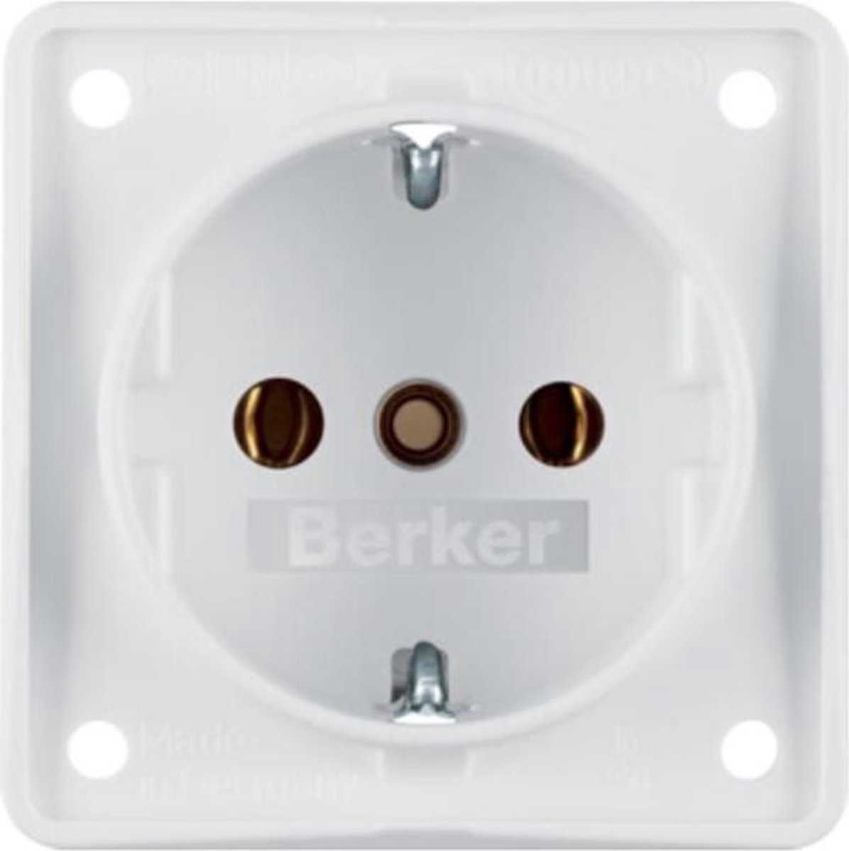 Berker Contactdoos 230V Inbouw Wit