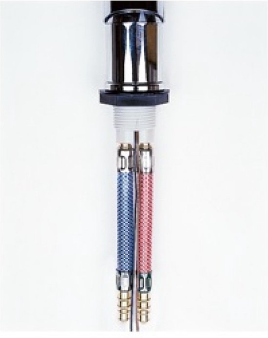 Reich Flexibele Aansluiting Warm Water Rood