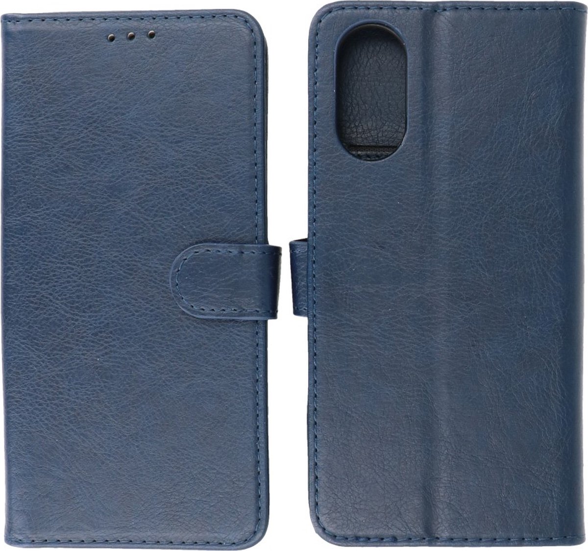 Oppo A17 Hoesje Book Case Portemonnee Telefoonhoesje - Navy