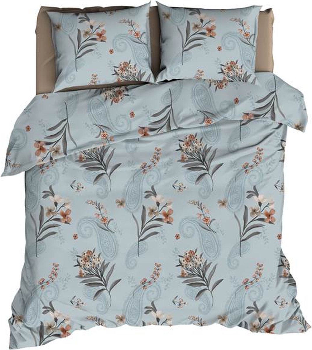 Satin d'Or Rodarte Dekbedovertrek - Lits-jumeaux - 240x200/220 cm - Stone Blue