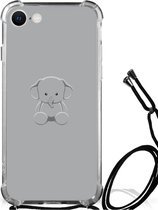 Telefoonhoesje Geschikt voor iPhone SE 2022 | 2020 | 8 | 7 TPU Case met transparante rand Baby Olifant