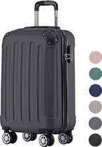 TRVLMORE Handbagage Koffer met Wielen - Cijferslot - 54x36x20cm - 38L - Zwart