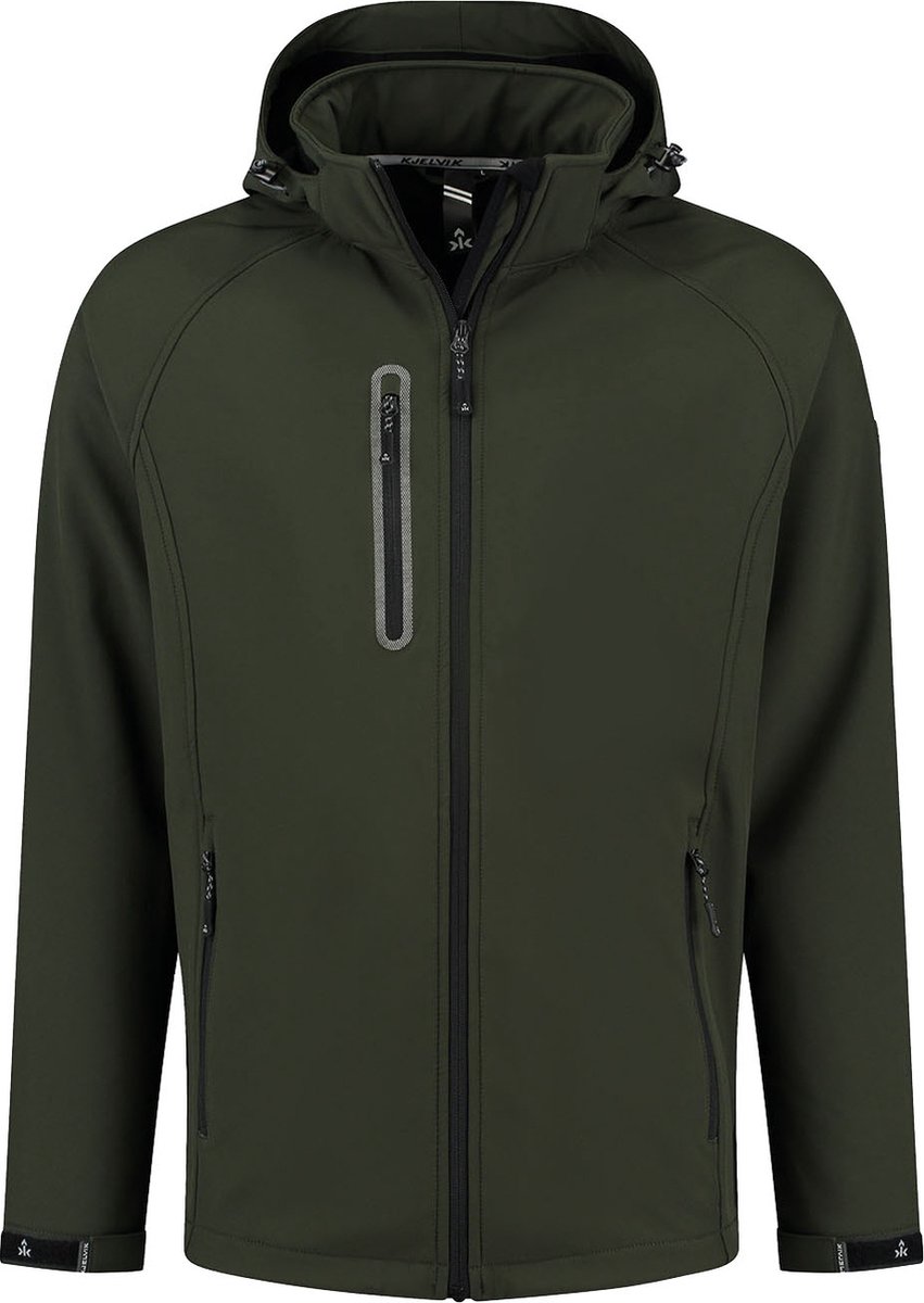 Kjelvik Kevan Softshelljas Heren 2XL Groen