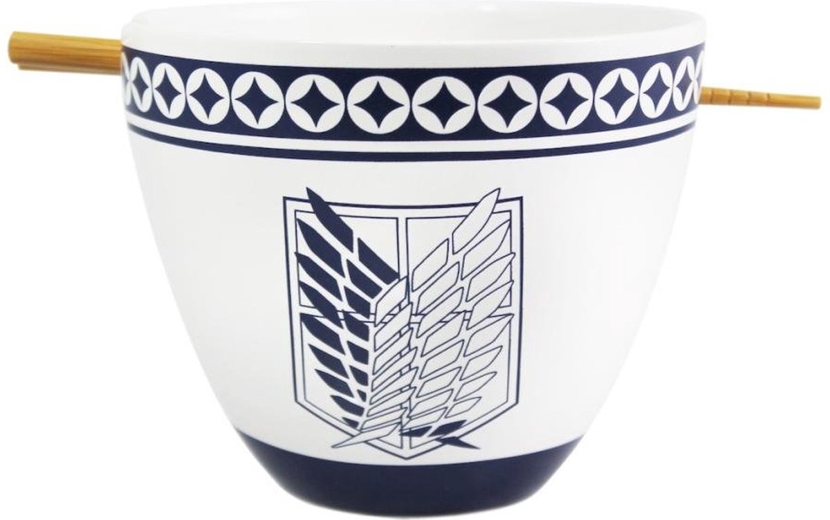 ATTACK ON TITAN - Ramen Bowl with Chopstick 470ml - Emblem