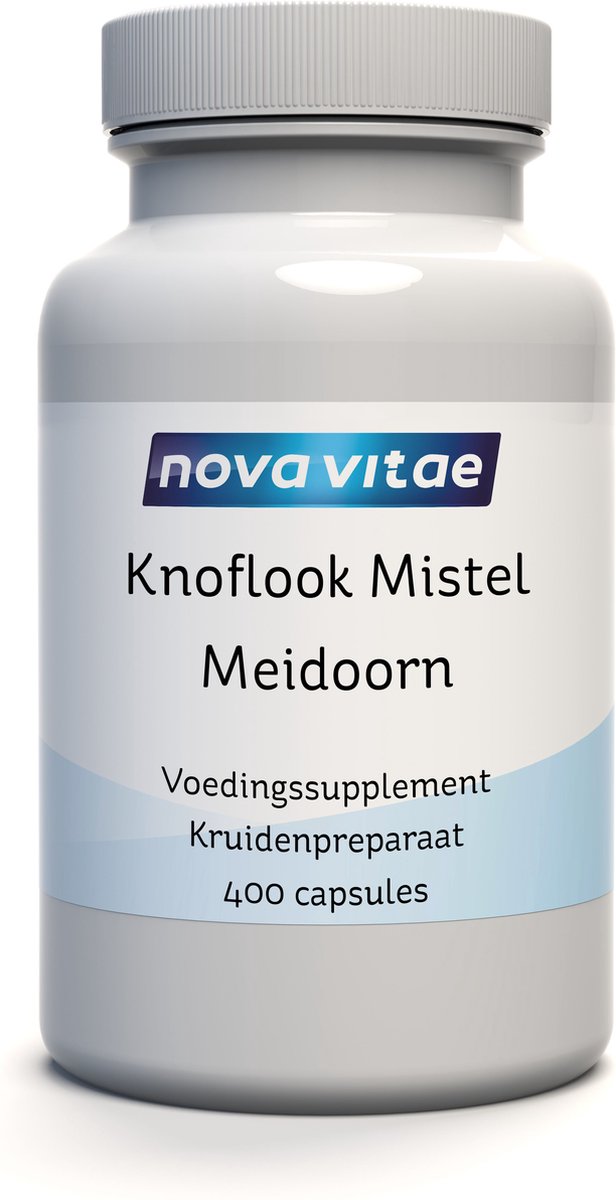 Goedkoopste Nova Vitae - Knoflook - Maretak - Meidoorn - 400 capsules