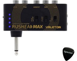 Rushhead Valeton - Hoofdtelefoon Gitaar Versterker - Met Aux in - Elektrische gitaar zonder versterker
