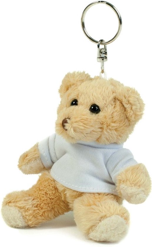 Foto: Teddybeer beren sleutelhangers 10 cm kleine dieren knuffels