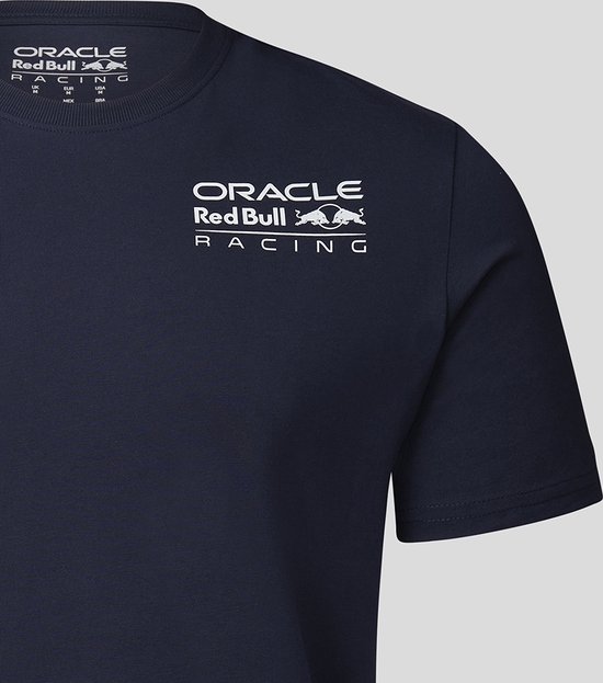 T-shirt Red Bull Racing Petit Logo Blauw 2023 XXL - Max Verstappen - Sergio Perez - Oracle