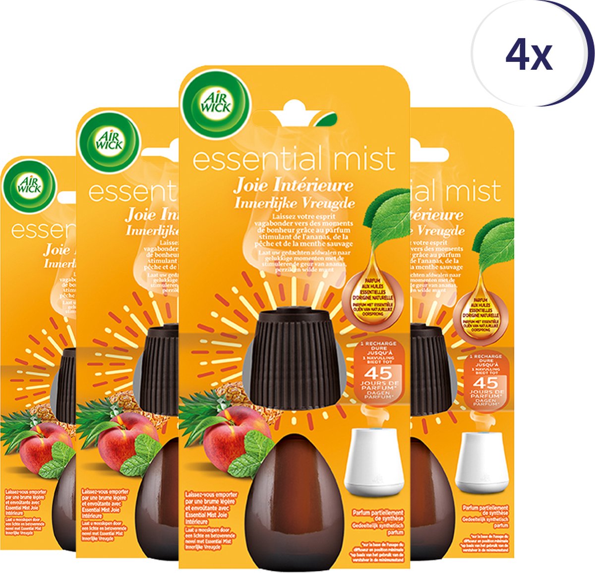 Air Wick Essential Mist Refill Happiness 20ml x4