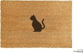 vrede Kennis maken proza Deurmat Kat - Katten deurmat - Poes - Kat - Deurmat kokos - Deurmat met  tekst -... | bol.com