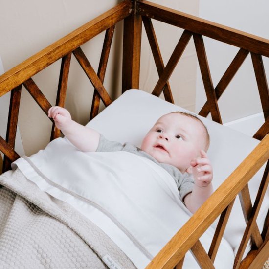 Baby's Only Couverture lit bébé Cable Blanc - 100x135 cm