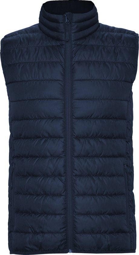 Donker Blauwe gewatteerde bodywarmer met polyester dons model Oslo merk Roly maat 2XL