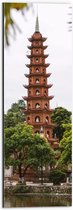 WallClassics - Dibond - De Oudste Boeddhistische Tempel - Vietnam - 20x60 cm Foto op Aluminium (Met Ophangsysteem)