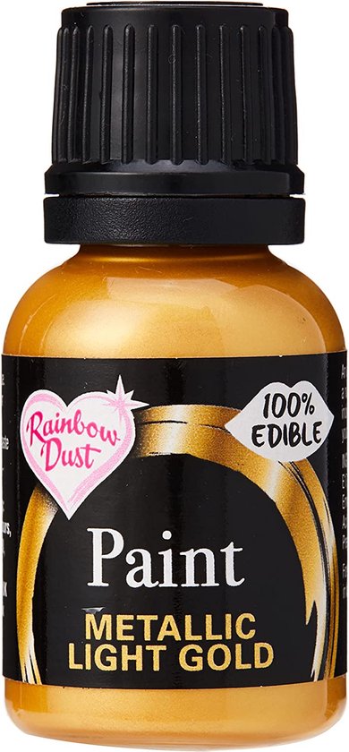 Rainbow Dust - Métallisé - colorant alimentaire - Gold Clair - 25g | bol.com