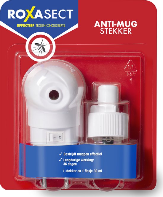Roxasect Anti-Mug Muggenstekker - Startverpakking - 1 stuks