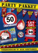 Verjaardags Pakket 50 Jaar Abraham - FeestPakket - Versiering - Jubileum