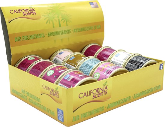 California Scents Désodorisant Boîte mixte 12 pièces