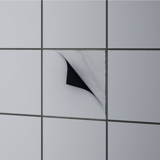 slijtage vreugde Concurreren Tegelsticker - Plakfolie voor tegels - Zelfklevende tegels - Mat wit - 22,5  x 22,5 cm... | bol.com
