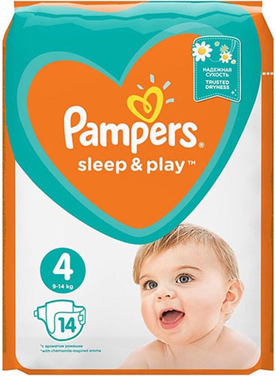 Pampers Sleep & Play maat 4 - 14 Stuks | bol