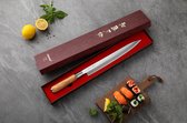 Couteau à sushi professionnel 11 pouces - Manche en bois d'olivier - Couteau à sushi et sashimi XINZUO
